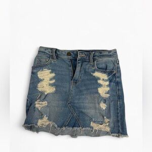 Denim mini skirt